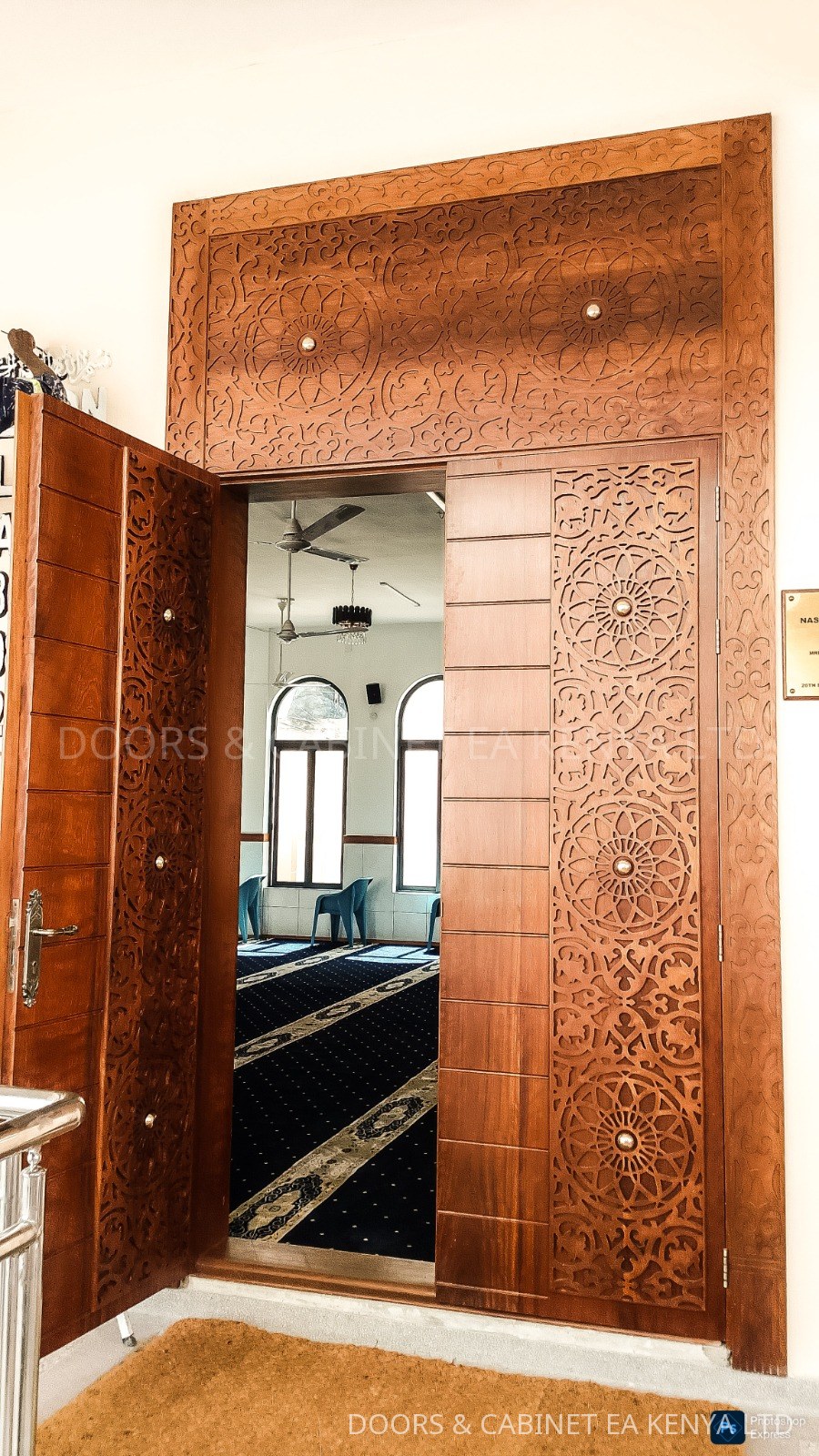 Carved Mosque Entrance — Doors